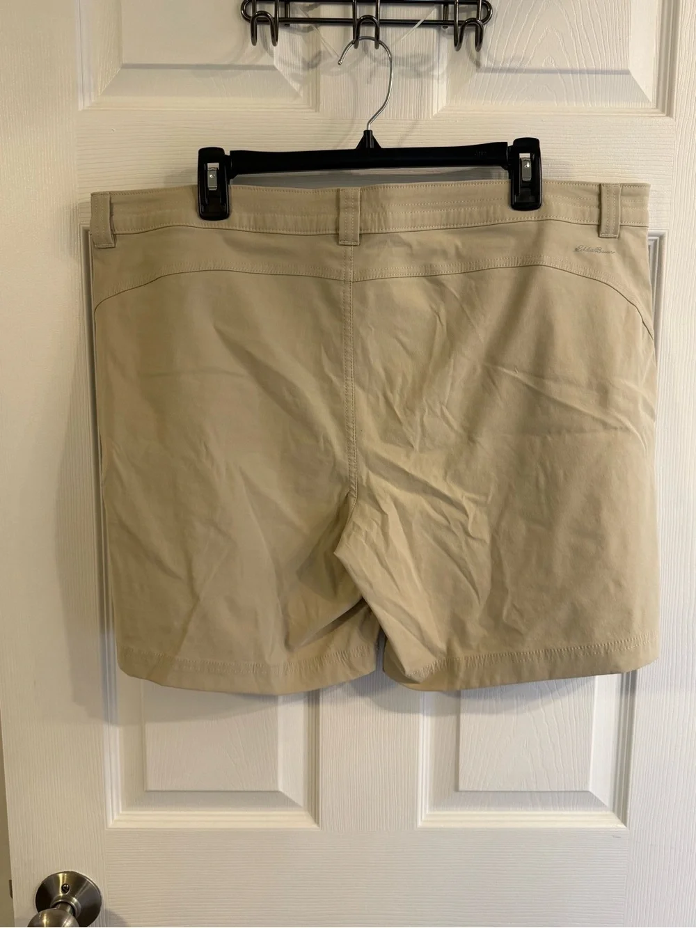 Eddie Bauer Tan Hybrid Shorts with Zip Pocket